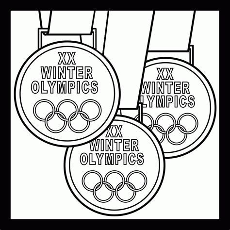 olympic medal coloring page coloring home