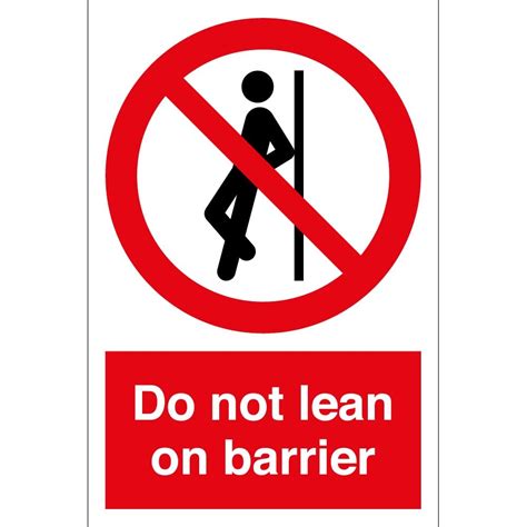 lean  barrier signs  key signs uk