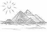 Giza Pyramids Pyramid Colorare Piramidi Piramidy Egizie Piramide Egipt Gizie Egitto Kolorowanka Supercoloring Drukuj sketch template