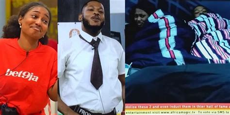 bbnaija esther and frodd shocked as khafi and gedoni engage in sex video
