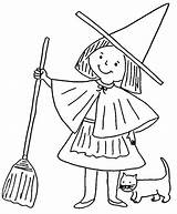Coloring Witch Sheets Broomstick Pages Halloween Cartoon Holding Kids Holiday Season Top Coloringpagesfortoddlers During Choose Board sketch template