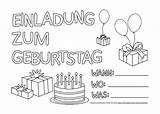 Geburtstagseinladung Geburtstag Malvorlagen sketch template