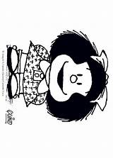 Mafalda Colorir Seria Dibujo Sorriso Desenhos Yodibujo Agridulce Hellokids Desenhar Línea sketch template