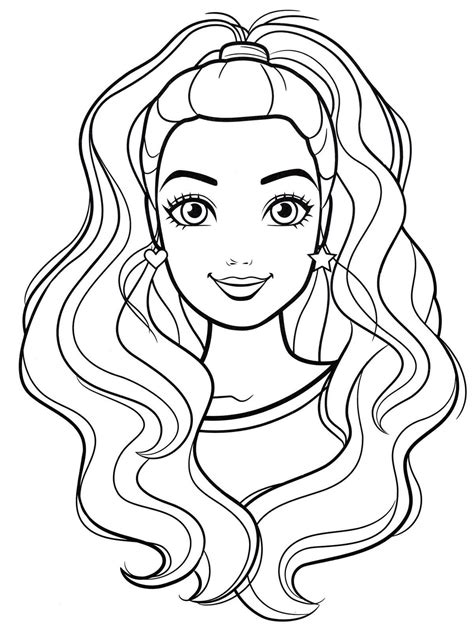 face coloring pages  makeup