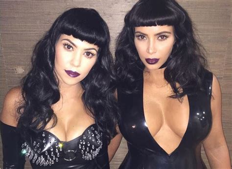 kim kardashian and kourtney kardashian as you ve never