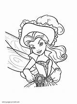 Coloring Pages Fairy Pirate Animation Printable Disney sketch template