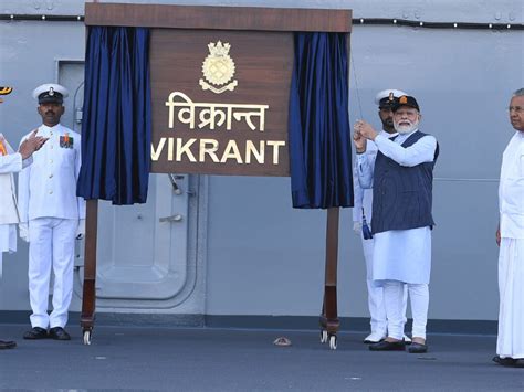 indian navy commissions  indigenous aircraft carrier ins vikrant