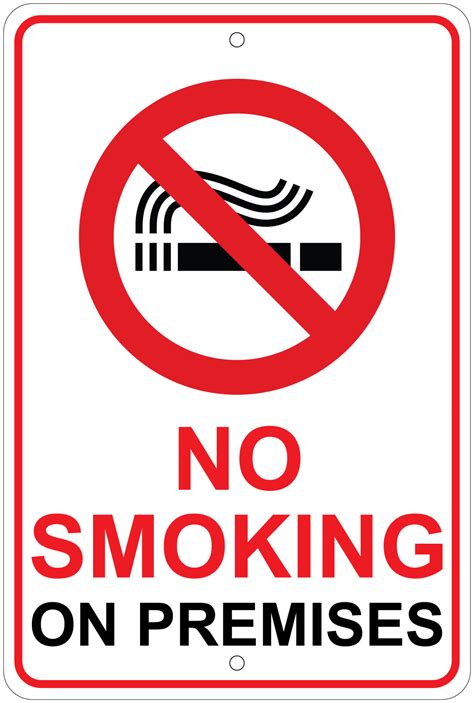 smoking signs printable