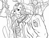 Coloring 13th Voorhees Vorhees Addict Killer Space Klowns Activityshelter Warhammer Fenech Selina sketch template