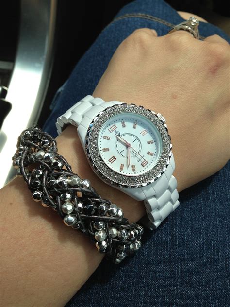 premier designs white hot watch and it s a wrap bracelet