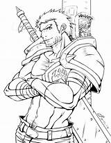 Warrior Anime Drawing Deviantart Drawings Getdrawings Fighter Deviant sketch template