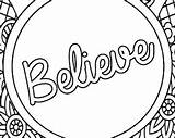 Believe Coloring Pages Template sketch template