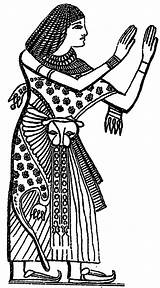 Egyptian Symbols Coloring Ancient Woman Wecoloringpage sketch template