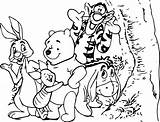 Pooh sketch template