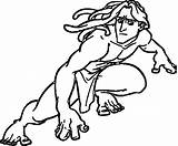 Tarzan Coloring Pages Think Disney Drawing Designlooter Printable Getdrawings 39kb sketch template