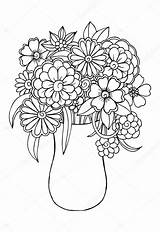 Kwiaty Wazonie Rysunek Blumen Ausmalen Rysunki Kolorowania Illustrated Obraz Primarygames Similar Wektorowa Grafika Depositphotos sketch template