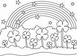 Arco Clover Ciel Colouring Desenho Patricks Gratuitement íris Clovers Raskrasil Scribblefun Kitty sketch template