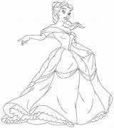 Belle Disney Drawing Coloring Pages Getdrawings sketch template