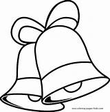 Bells Christmas Coloring Pages Holiday Printable Color Sheets Bell Template Kids Toddlers Sheet Drawing Ornament Preschool Season Print Drawings Plate sketch template