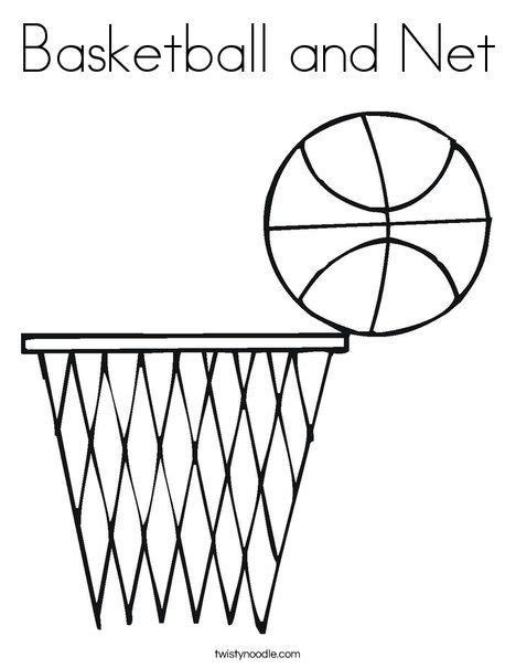 basketball  net coloring page   quiet book page