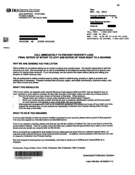irs appeal letter template