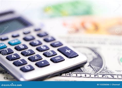 calculator   dollar  euro banknotes finance account statistics analytic research data