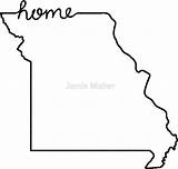 Missouri Outline Redbubble Maher Jamie sketch template