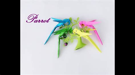 diy origami parrot how to fold an origami parrot paper
