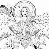 Megan Thee Stallion Colouring sketch template
