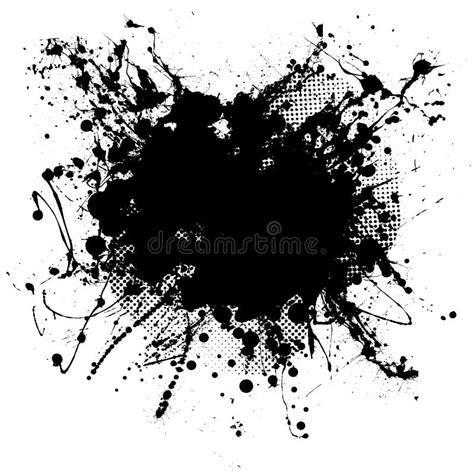 schwarzer klecks vektor abbildung illustration von element