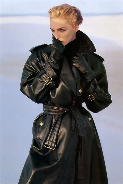 leather coat daydreams  classic leather trench coat