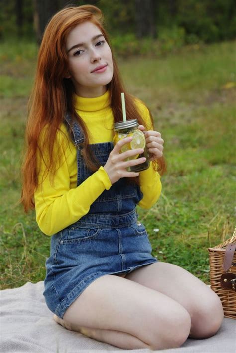 Jia Lissa Russian Redhead With Pale Hot Figure