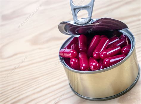 red capsules conceptual image stock image  science photo library