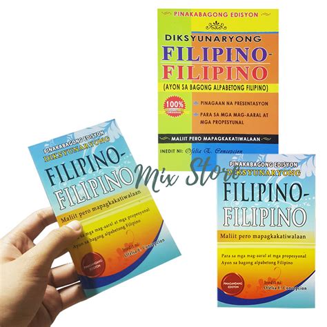 filipino filipino grammar pocket size dictionary tagalog guide book