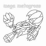 Metagross Mega Bayi Mencetak Mewarnai Disukai Momjunction Garchomp sketch template