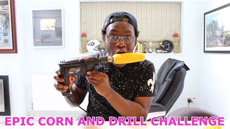 epic corn and drill challenge youtube