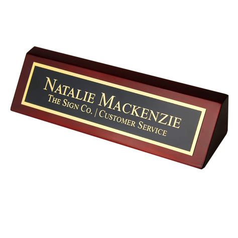 office desk  plate personalized