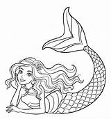 Mermaid Unicorn sketch template