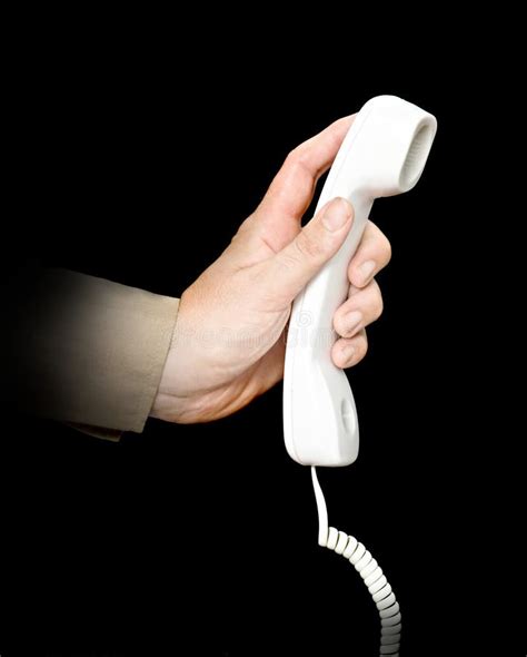telephone handset  hand stock  image