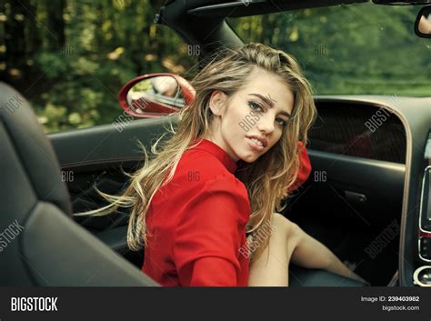 sexy woman drive car image and photo free trial bigstock