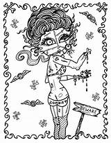 Zombie Girlz Whimsical Verkocht sketch template
