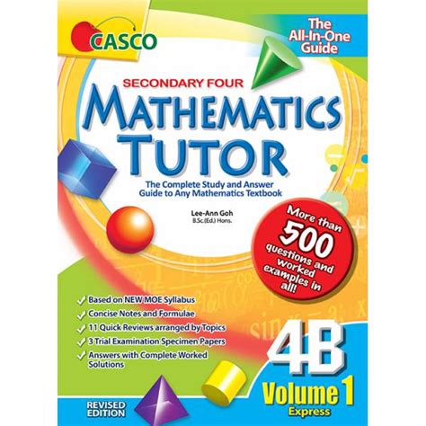 Secondary Mathematics Tutor 4b Volume 1