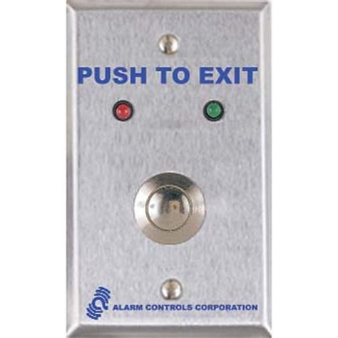 alarm controls ts  vandal resistant request  exit station red  green led single gang