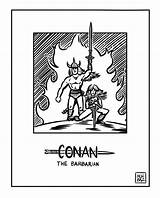 Barbarian Conan Variant sketch template