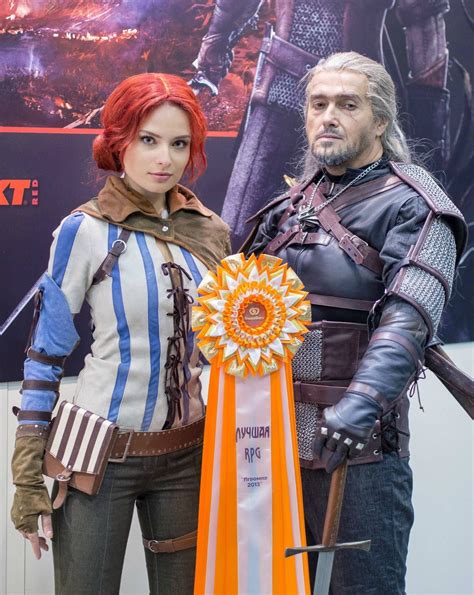 Kristina As Triss From Witcher 3 At Igromir 2013 Cosplay Playing