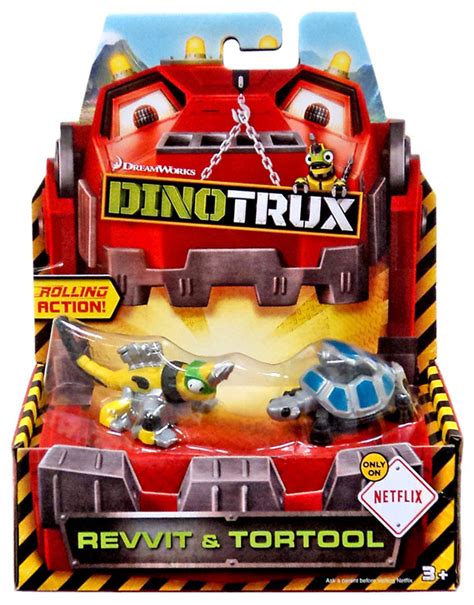 dinotrux revvit tortool diecast figure  pack mattel toys toywiz