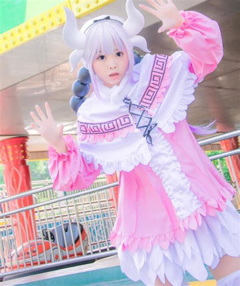 miss kobayashi s dragon maid kanna kamui cosplay costume maid uniforms