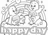 Coloring Pages Kidzone Happy Care Bears Color Printable Getcolorings Print Ag sketch template