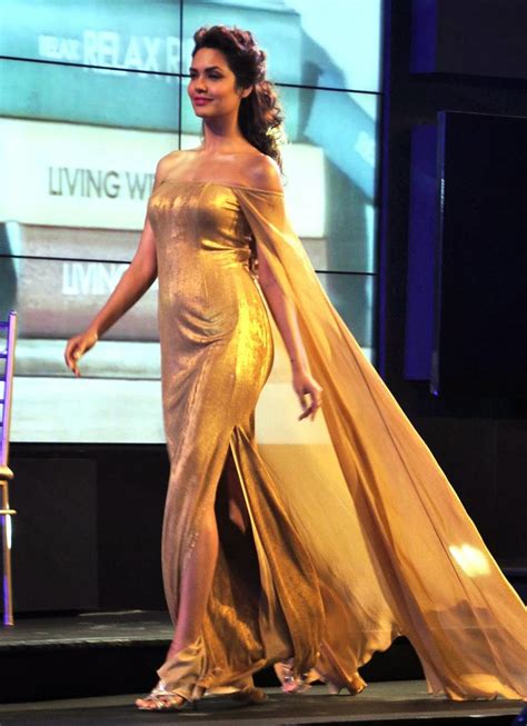 high quality bollywood celebrity pictures esha gupta looks super sexy in golden dress at the