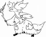 Pokemon Delphox Coloring Pages Morningkids Drawings Pokémon sketch template
